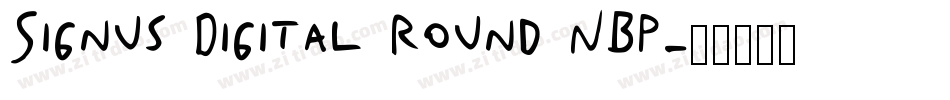 Signus Digital Round NBP字体转换